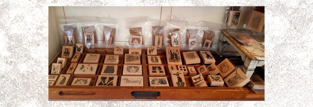 rubber stamps from Jane Adams lino print designs