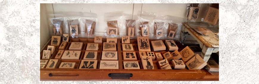 rubber stamps from Jane Adams lino print designs