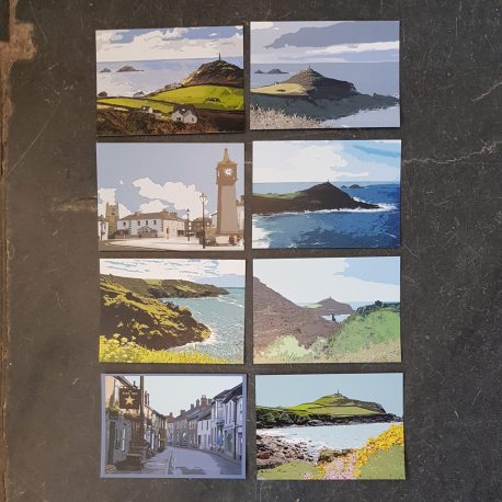 WEST PENWITH POSTCARDS PACK OF 8 DESIGNS