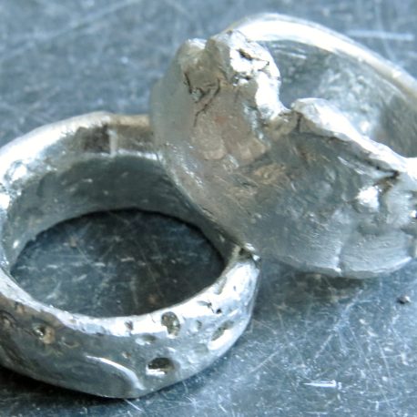 cast pewter rings