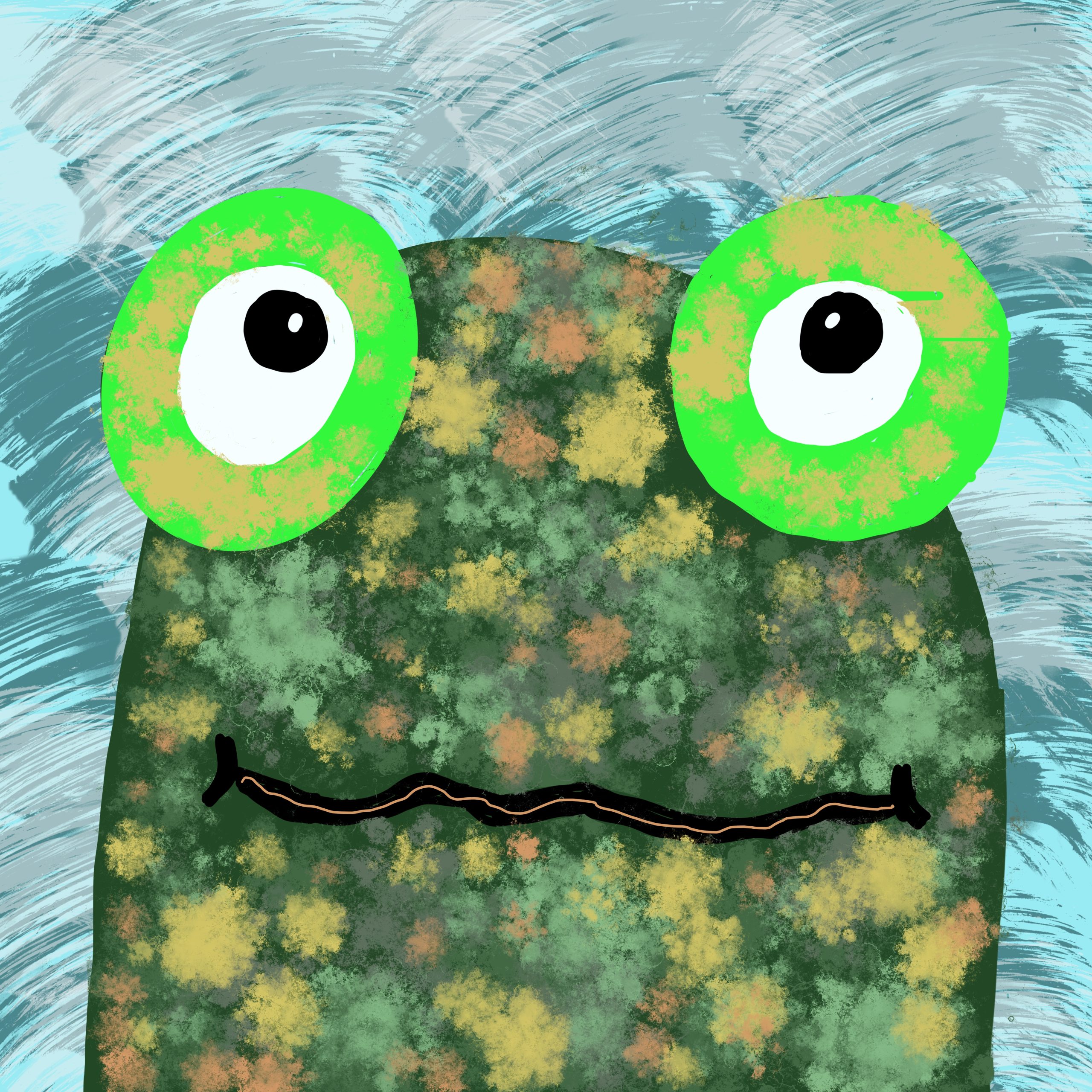 GREETINGS CARDS - MADE BY MABEL - FROGS - GREEN FROG GREETINGS CARDS - MADE BY MABEL - FROGS - GREEN FROG